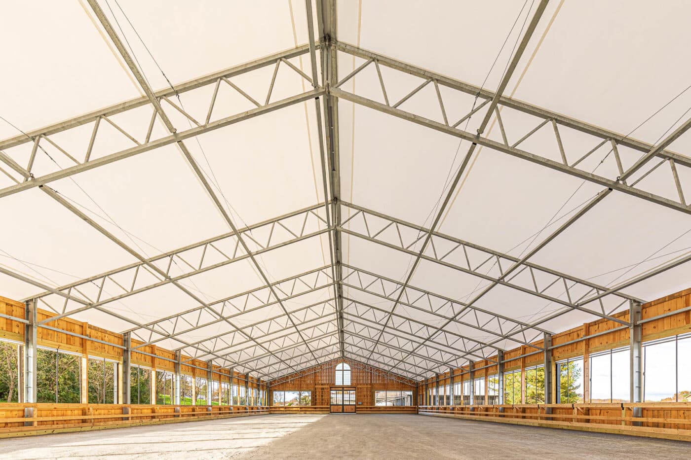 agricultural fabric buildings for horse riding